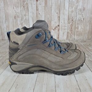 Merrell Womens Hiking Boots Vibram Waterproof‎ Castle Rock Blue Size 8